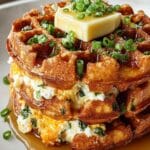Cheddar Jalapeño Cornbread Waffles Recipe